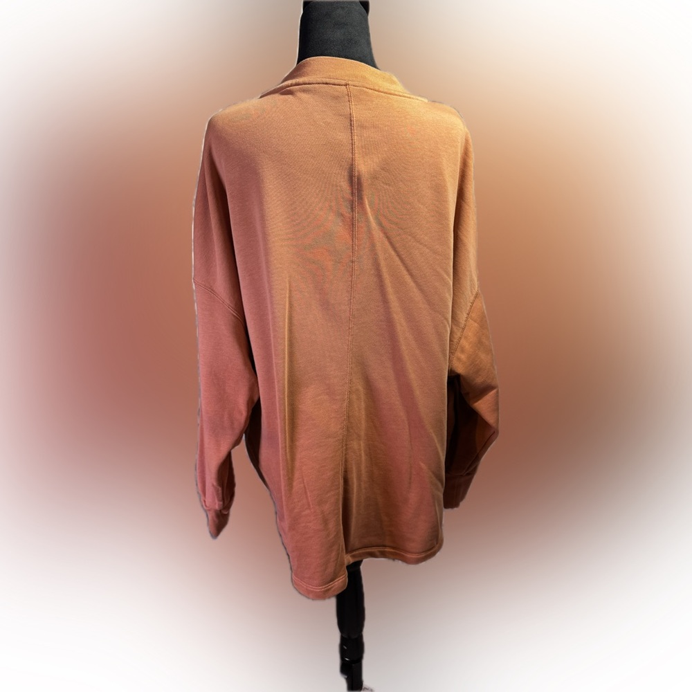 Nike Terracotta Button-Up Sweatshirt Women’s Large - Picture 4 of 7